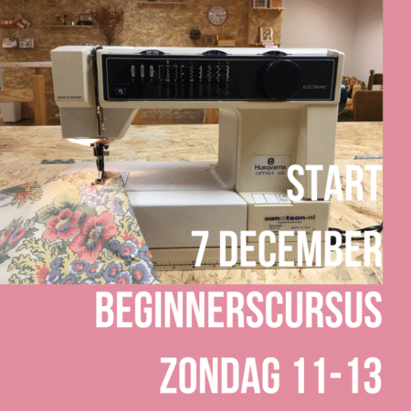 Naailes voor beginners 1 - zondagochtend december